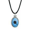 thumbnail image 1 of Skillin' It Killing Skillet Cooking Funny Humor Antiqued Oval Charm Pendant with Black Satin Cord, 1 of 4