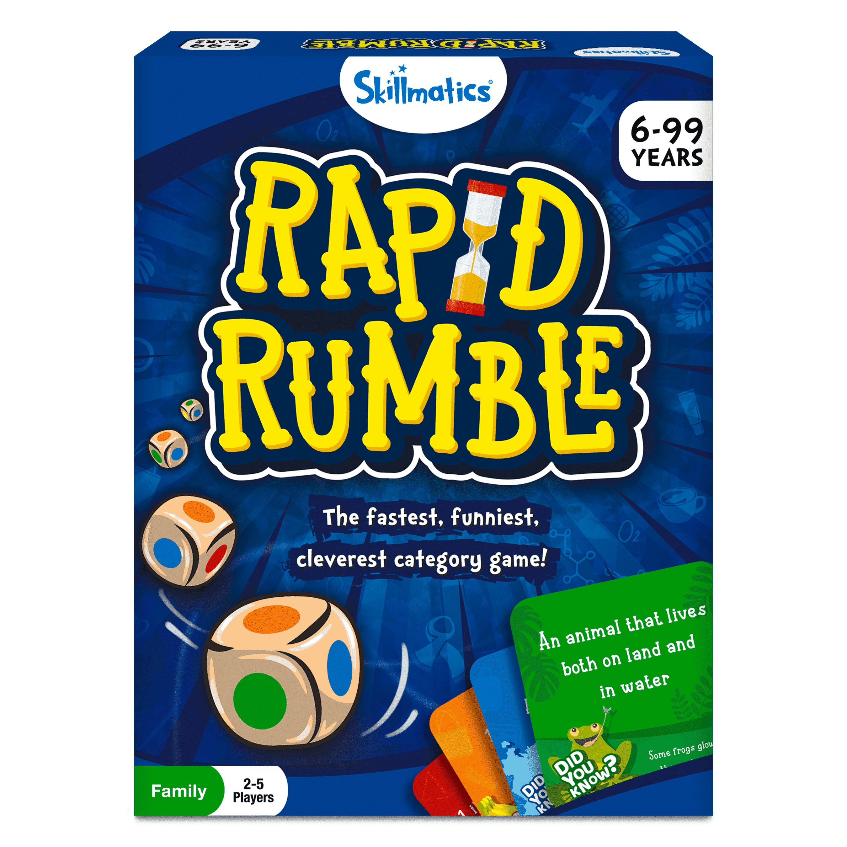 Skillmatics Family Card Games, Rapid Rumble, Fast-Paced Board Game, Fun & Educational Toy for Kids and Adults