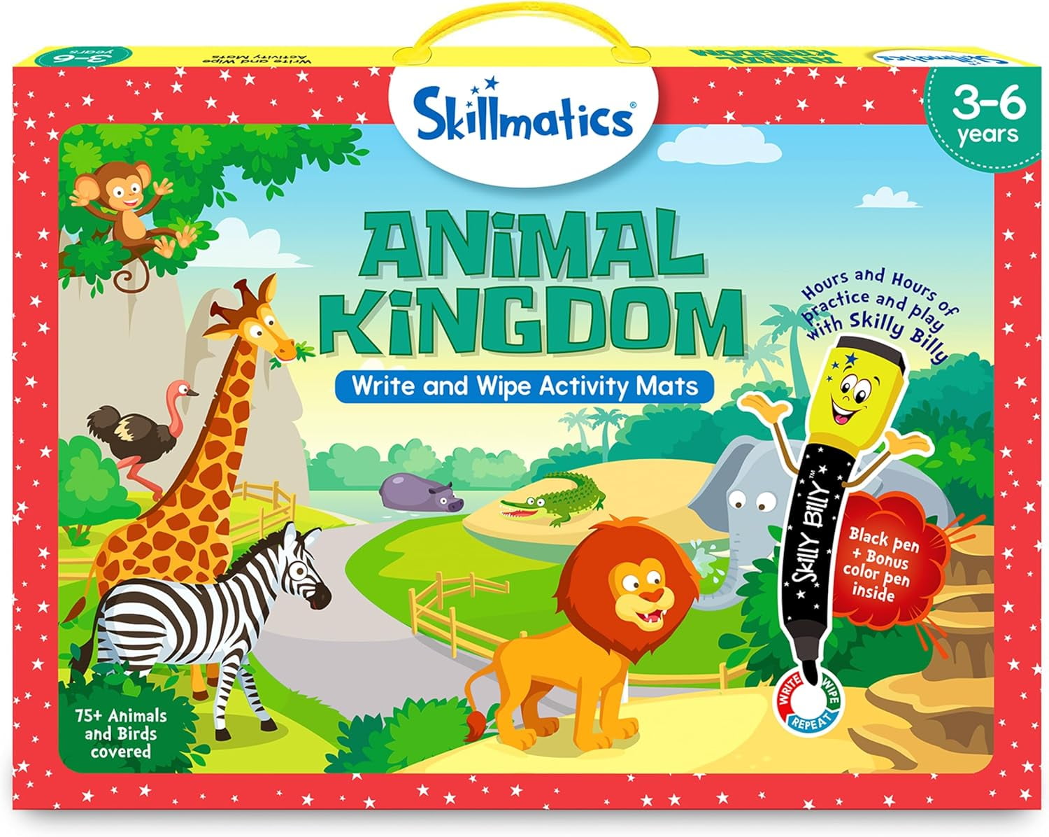 Skillmatics Educational Game Animal Kingdom, Reusable Activity Mats