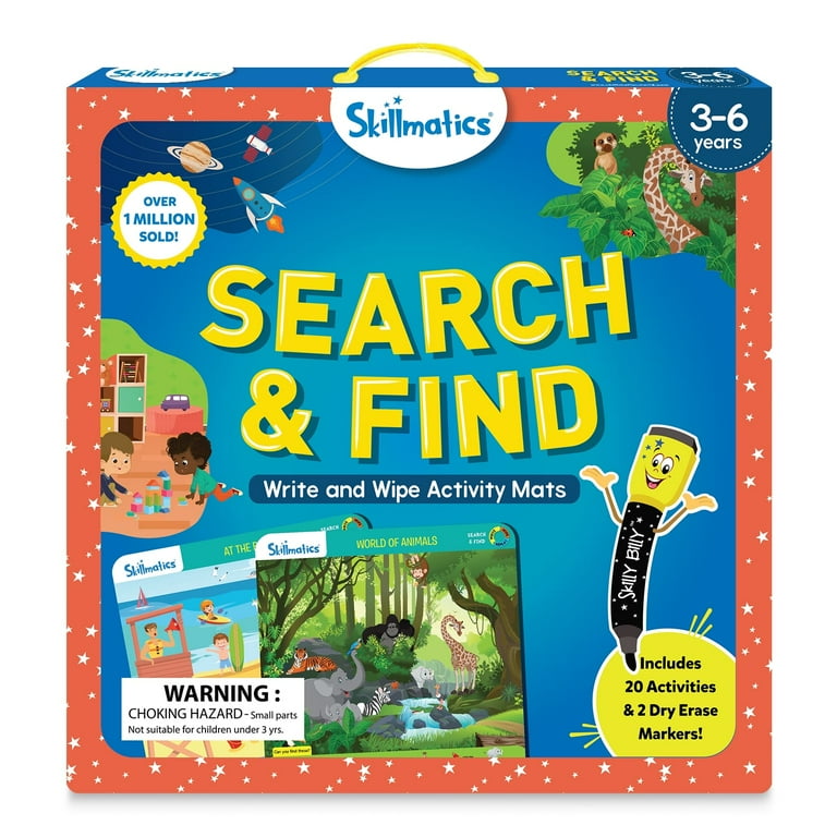 Search & Find Write and Wipe Activity Mats | Skillmatics