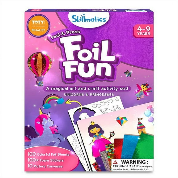 Foil Fun - Art & Craft Activity, Mess Free Art, DIY Creative Kit for Kids Ages 4 and up