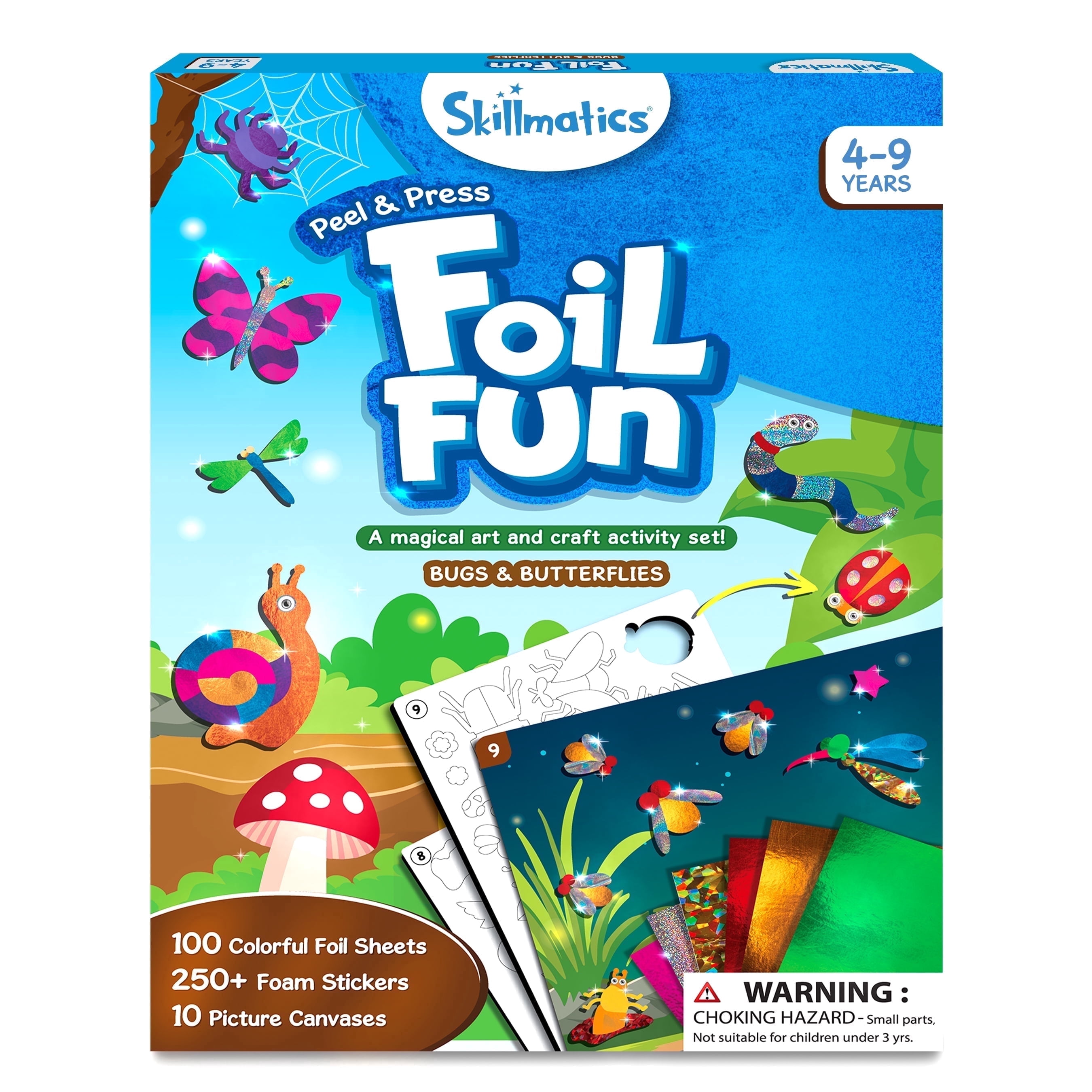 Skillmatics Foil Fun - Bugs & Butterflies, No Mess Art for Kids Ages 4 to 9