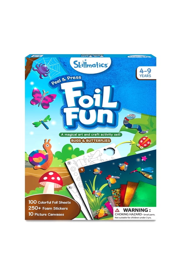 Foil Fun - Bugs & Butterflies, No Mess Art for Kids Ages 4 to 9