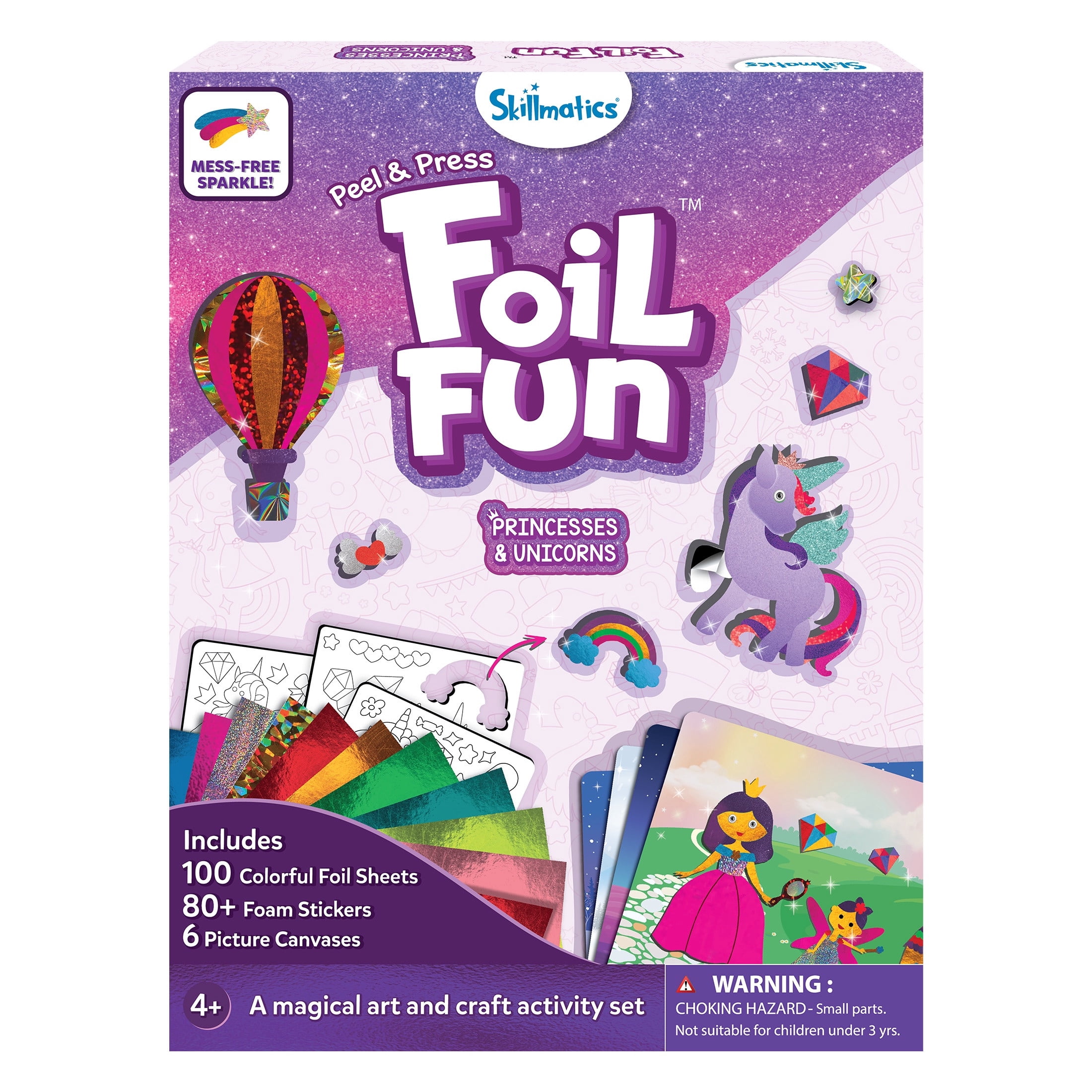 Skillmatics Foil Fun World of Animals, Sparkly Creative Activity