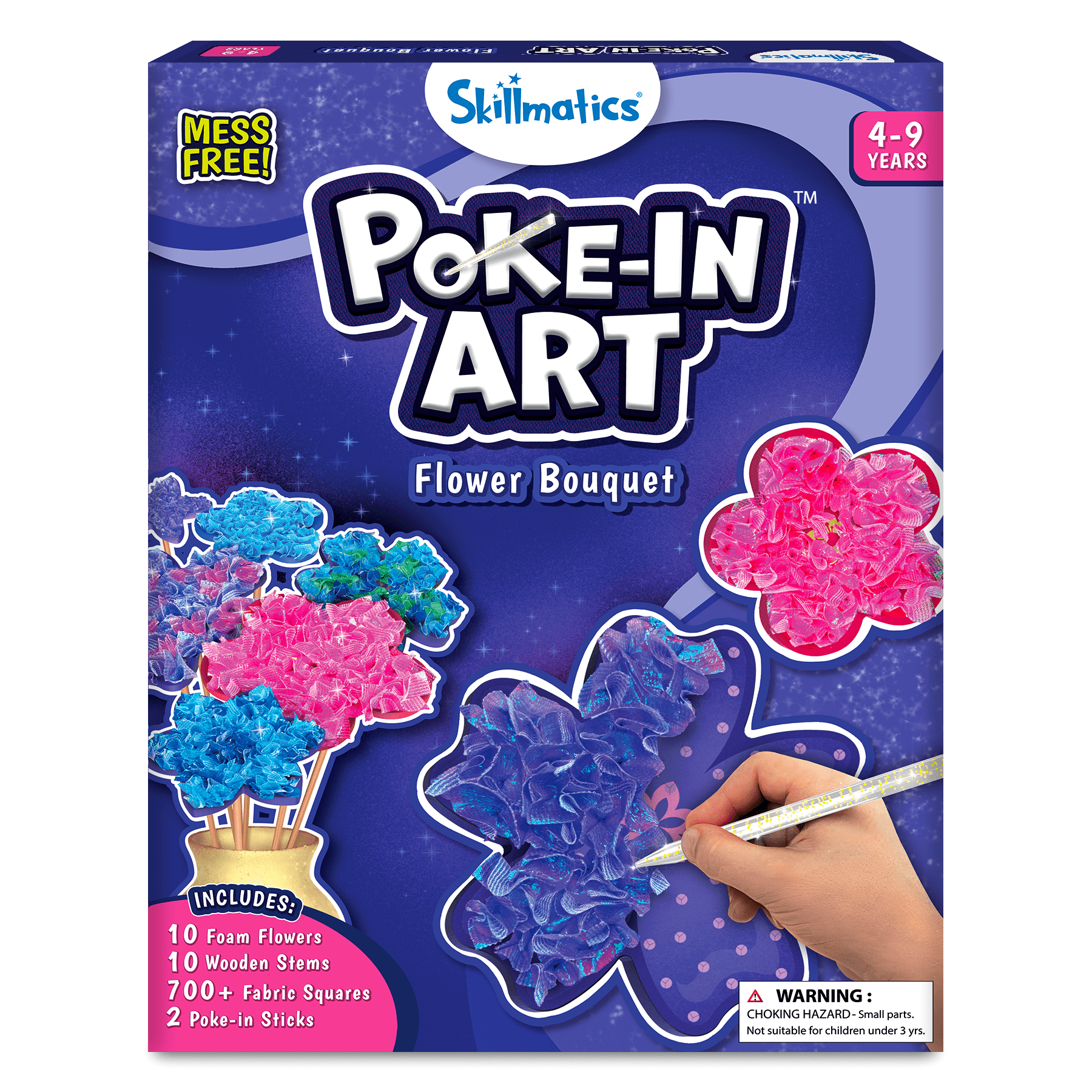 Skillmatics Poke in Art, Flower Bouquet, Creative Activity Sets for Kids, Mess-Free, DIY Craft Kit, Ages 4 to 9