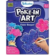 Skillmatics Poke-in-Art Flower Bouquet Craft Kit for Kids, DIY Paper Flower Making Activity Set with Display Vase, Ages 3+