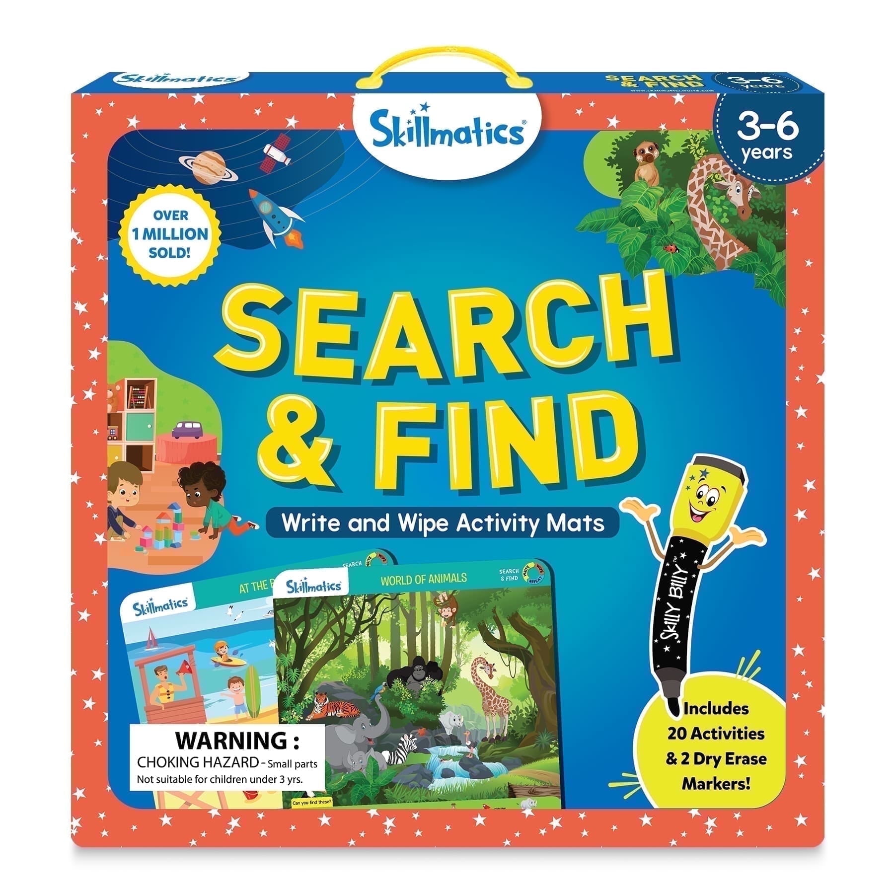 Skillmatics Reusable Preschool Learning Activities, Search and Find Educational Game, Gifts for Kids 3-6