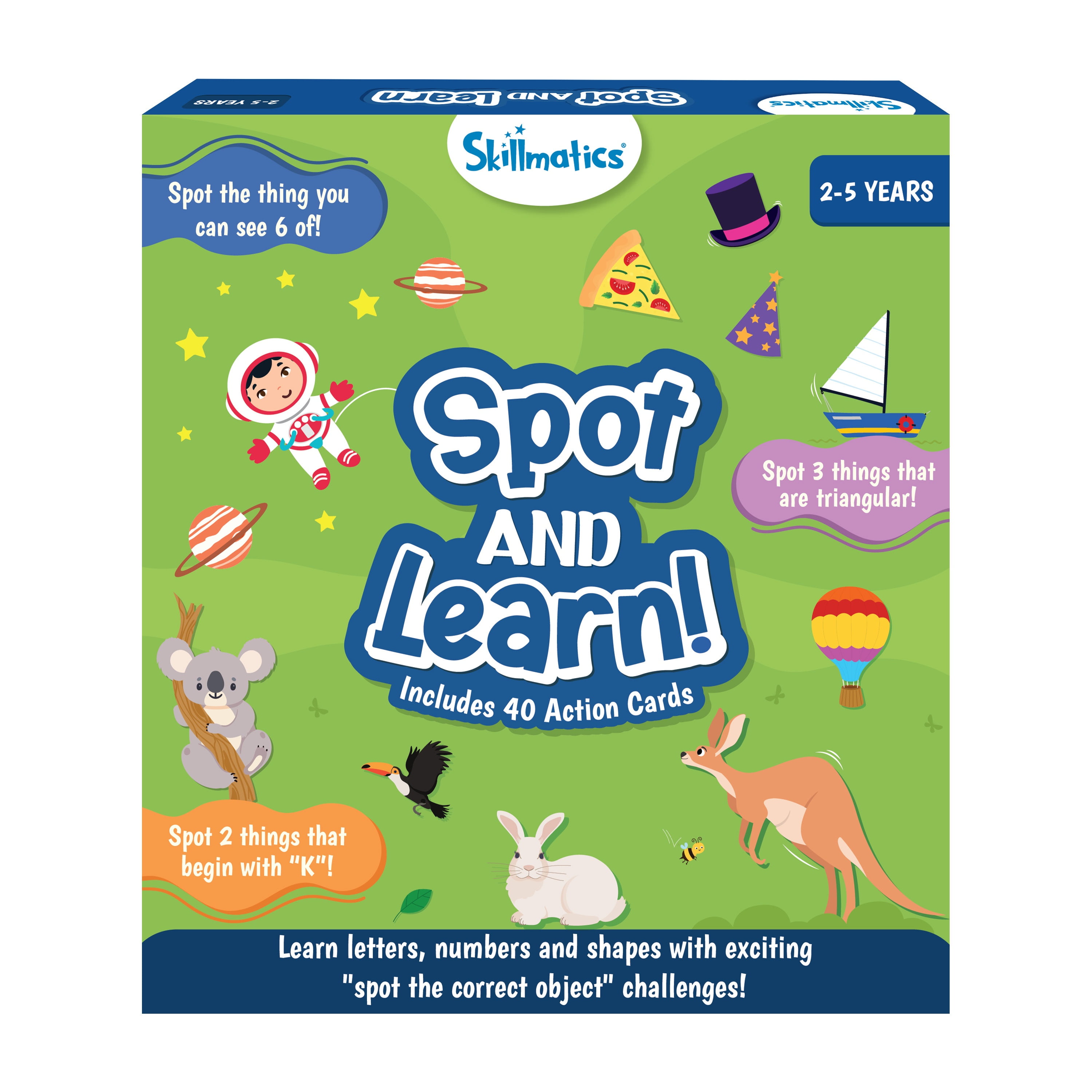 Skillmatics Spot and Learn, 40 Cards, Early Learning Flash Cards, Ages ...