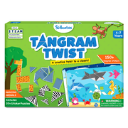 Skillmatics Tangram Sticker Puzzles - Educational Art & Craft Activity for Kids Ages 4 to 7