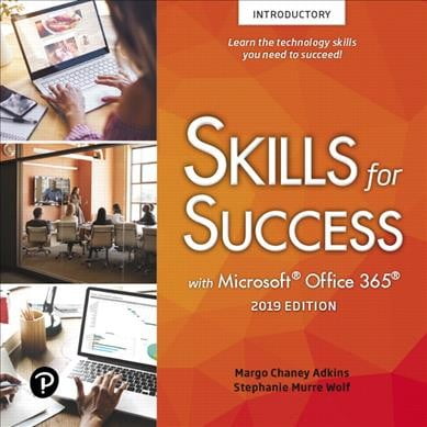 Pre-Owned Skills for Success with Microsoft Office 2019 Introductory, 9780135366479, 013536647X, Paperback, 1 edition