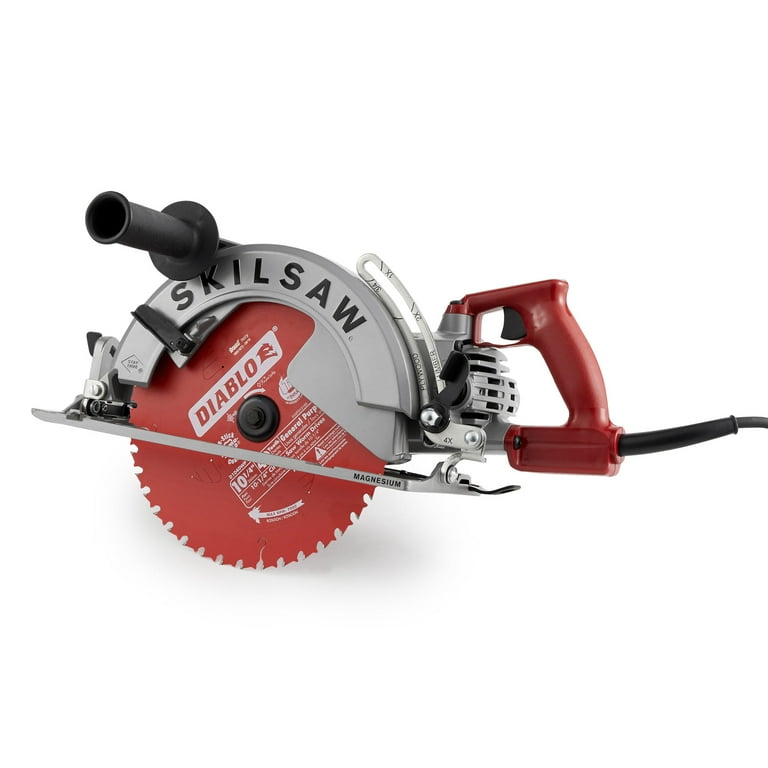 15 Amp Corded Electric 10-1/4 in. Magnesium SAWSQUATCH Worm Drive Circular Saw with 40-Tooth Diablo Carbide Blade 15 Amp Corded Electric 10-1/4 in. Magnesium SAWSQUATCH Worm Drive Circular Saw with 40-Tooth Diablo Carbide Blade