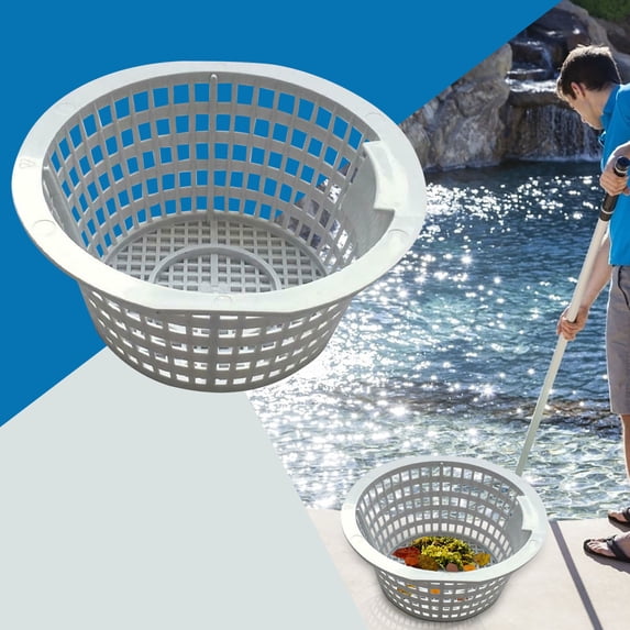 Skimmer Basket Pool Filter, Plastic Resin Replacement Skimmer Basket for Swimming Pool Maintenance, Water-resistant Oem Compatible Skimmer