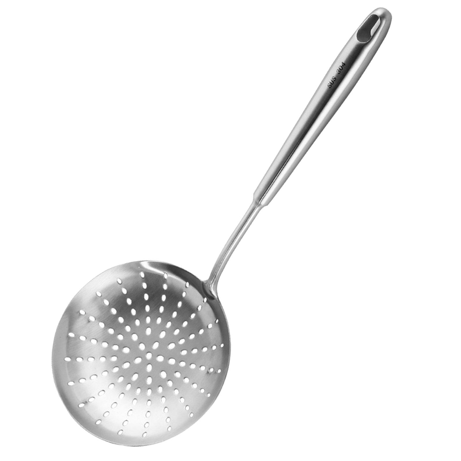 Skimmer Slotted Spoon Stainless Steel Deep Frying Skimmer Spoon for Scooping - image 1 of 9