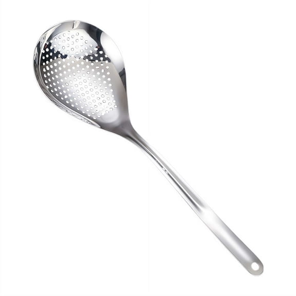 Skimmer Slotted Spoon, Stainless Steel Pasta Spider Strainer Ladle, Frying Strainer Spoon, Kitchen Cooking Skimmer Colander for Frying and Cooking