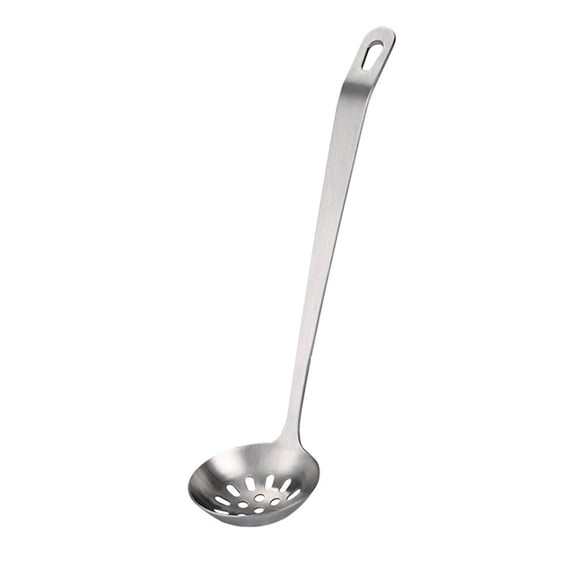 Skimmer Slotted Spoon, Stainless Steel Slotted Spoon with Vacuum Ergonomic Handle, Comfortable Grip Design Strainer Ladle for Kitchen, 11.4 Inches