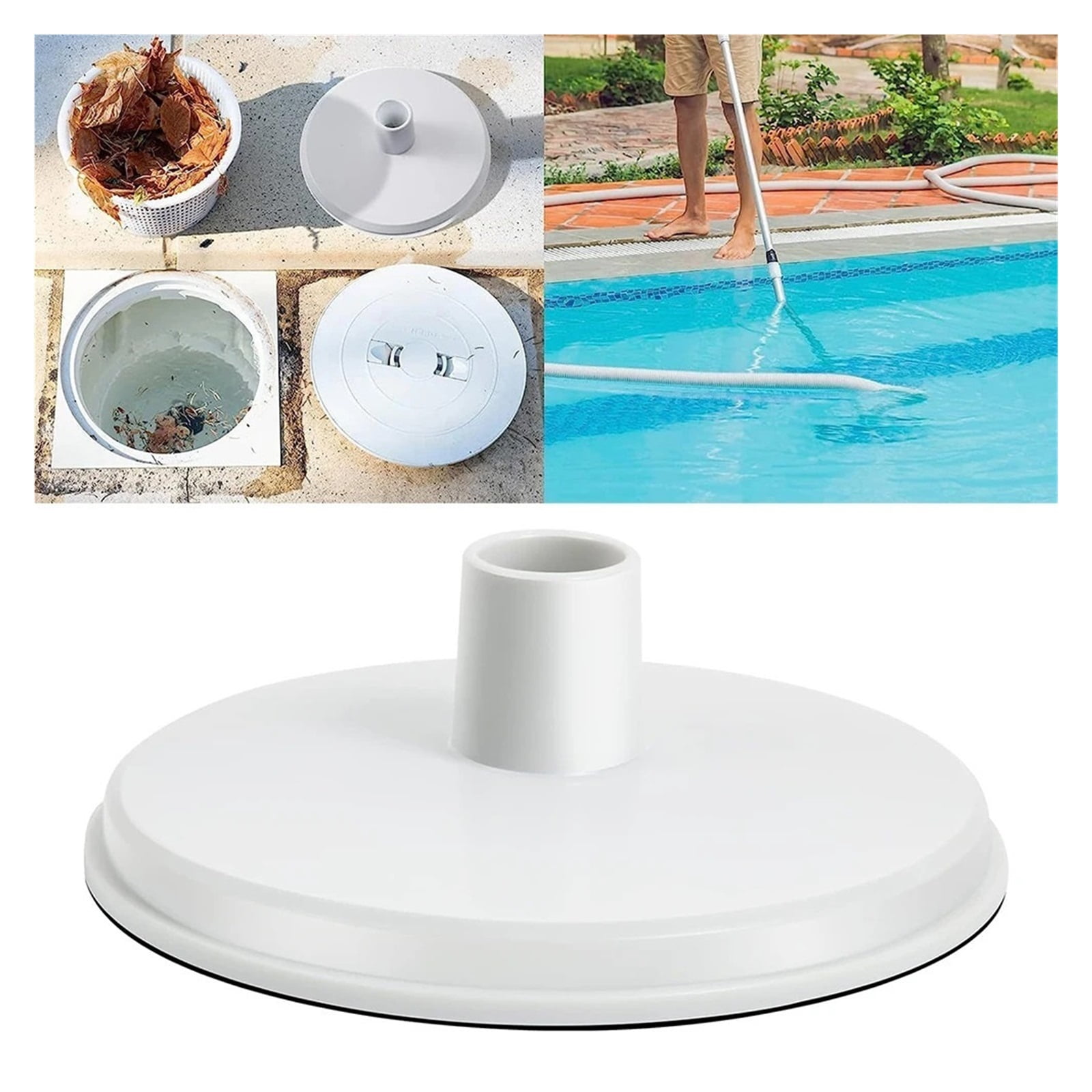 Skimmer Vacuum Hose Adapter Plate Replacement In-Ground Pool Skimmer Vac Plate Swimming Accessories