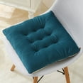 thumbnail image 1 of Skimskl Premium Plush Office Chair Cushion with Non-Slip Straps - Thick Memory Foam Seat Pad for Desk Chairs, 30X30X5Cm, Suede & Pearl Cotton Fill, Beige, 1 of 5