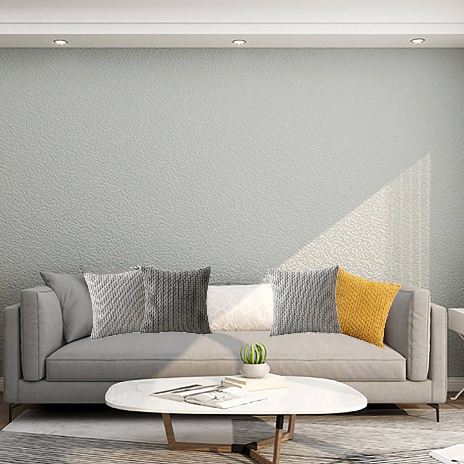 Skimskl Self-Adhesive Wallpaper, Embossed Glitter Design, Easy to Clean Material, Modern Decorative Touch, Living Room Bedroom Kitchen Use, Elegant Home Upgrade, 50X500Cm Size