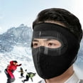 thumbnail image 1 of Skimskl Windproof Cold Weather Mask with Goggles for Men & Women - Winter Cycling, Skiing, Outdoor Activities, Washable Polyester Face Protection, 1 of 6