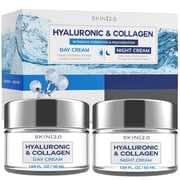 Skin 2.0 Hyaluronic & Collagen Day/Night Moisturizer Anti-Aging Cream - Duo Set Value Pack