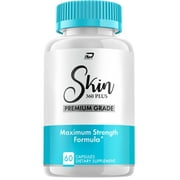 Skin 360 Plus Capsules - Healthy Skin Care Pills, Skin360Plus Capsules, Skin 360 Plus Pills   Extra Strength, Natural Formula for Clear Skin with Skin 360+ Reviews 60 Capsules