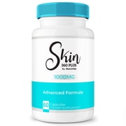 Skin 360 Plus, Skin360+ Capsules, Supplement to Support Elasticity and Hydration, Vitamins Essential for Clear Skin,Maximum Strength Skin Care Product, Skin360Plus Review 60 Capsules