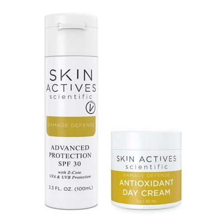 Skin Actives Scientific  Advanced Sun Protection Bundle - Advanced Protection Sunscreen & Antioxidant Day Cream