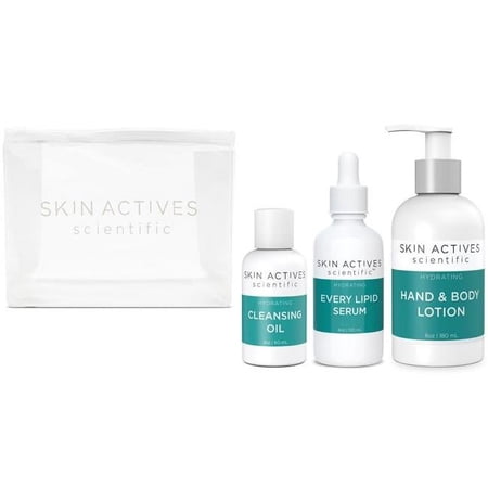 Skin Actives Scientific Hydrating Bundle - Cleansing Oil, Every Lipid Serum, Hand & Body Lotion