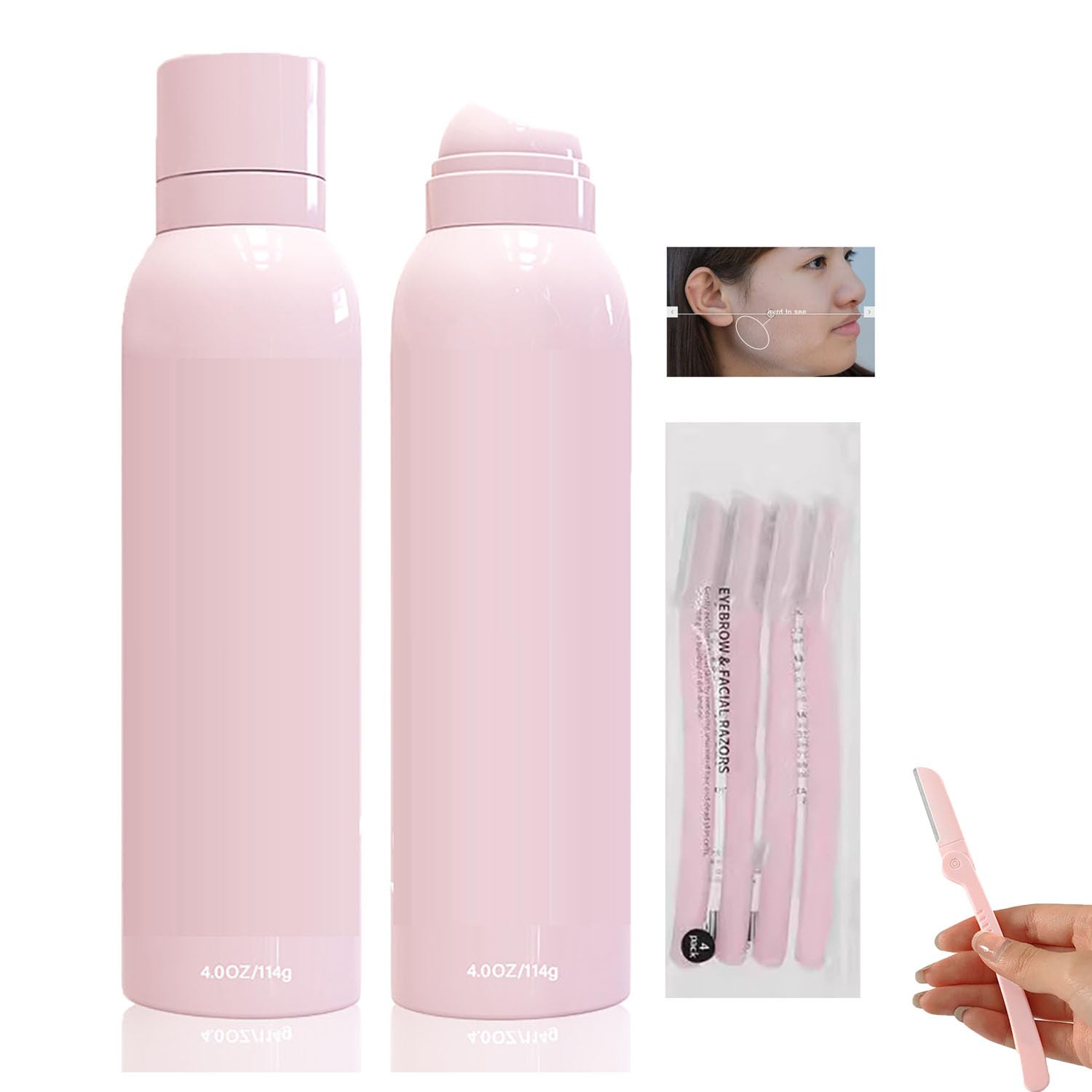 Skin Body Hair Identifying Spray, Hair Identifier Spray for Face