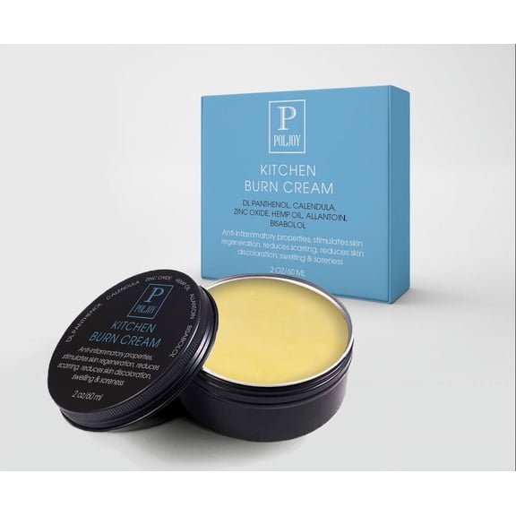 Skin Burn Cream Repair Natural - Post Burns Healing Remedy - Scar Care Promotes Recovery - Soothing First Degree Treatment - Sunburns Aid Fast Relief 4 Fl Oz
