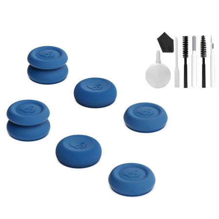 Skin, CQC and FPS Thumb Grips Joystick Cap Analog Stick Cover for Xbox [XSX/XB1] Controller- Royal Blue, Set of 6 BOLT AXTION Bundle Like New