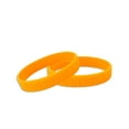 thumbnail image 1 of Skin Cancer Awareness Orange Silicone Bracelets (2 Bracelets), 1 of 5