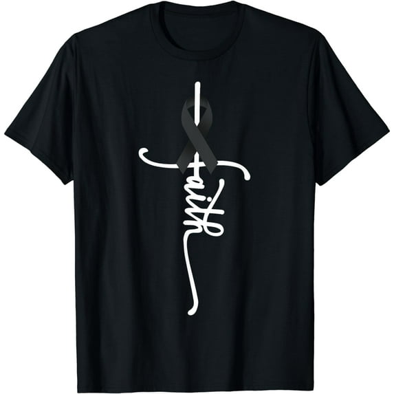 Skin Cancer Faith Melanoma Skin Cancer Awareness May Support T-Shirt