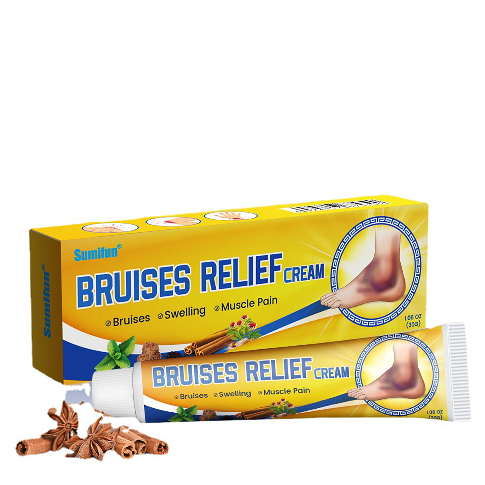 Skin Care Cream for Bruise Relief Fast Relief Massage Cream Gentle