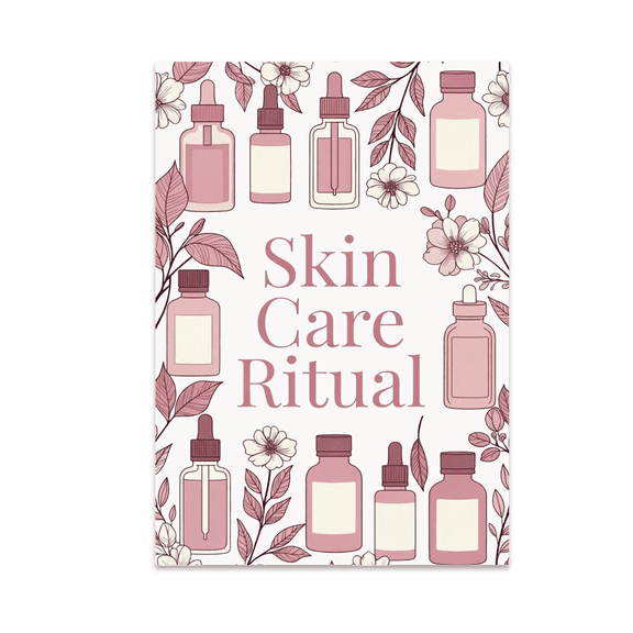 Skin Care Ritual Poster Art - Beauty Decor Enthusiast - 13x19 Poster Print