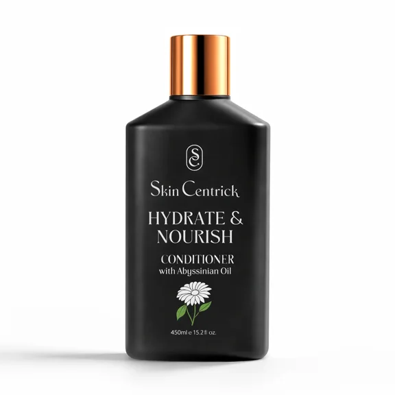 Skin Centrick | Hydrate & Nourish Conditioner | Moisturizing | Abyssinian Seed Oil, Shea Butter & Panthenol | Dry Hair | 450 ml