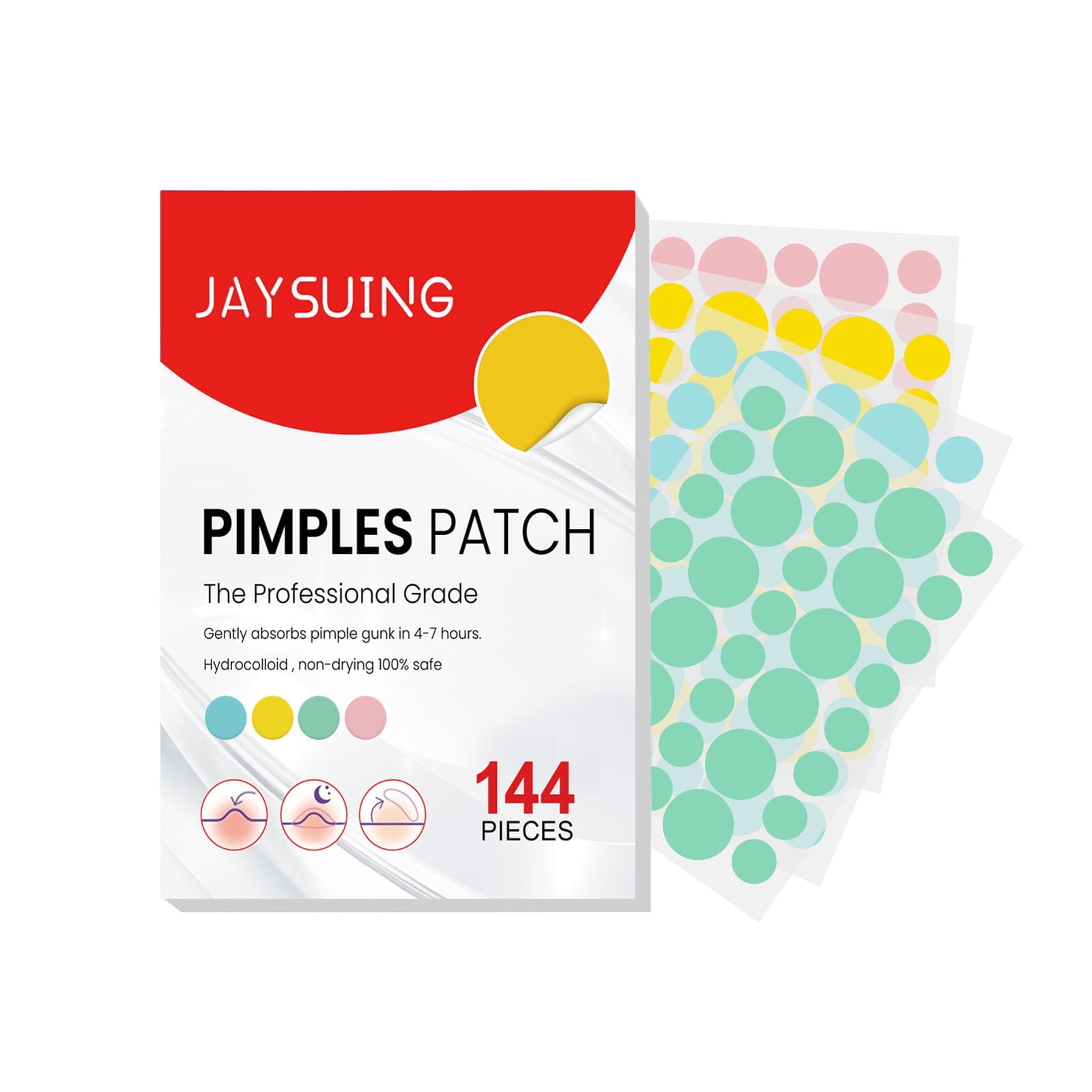 Skin Cleaning WiVi Pimple Patch 144Counts Invisible Patch with Star