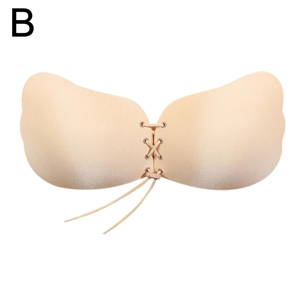 Skin Color B C Goddess Bra Stickers Wedding Dress Gathered Thick ...