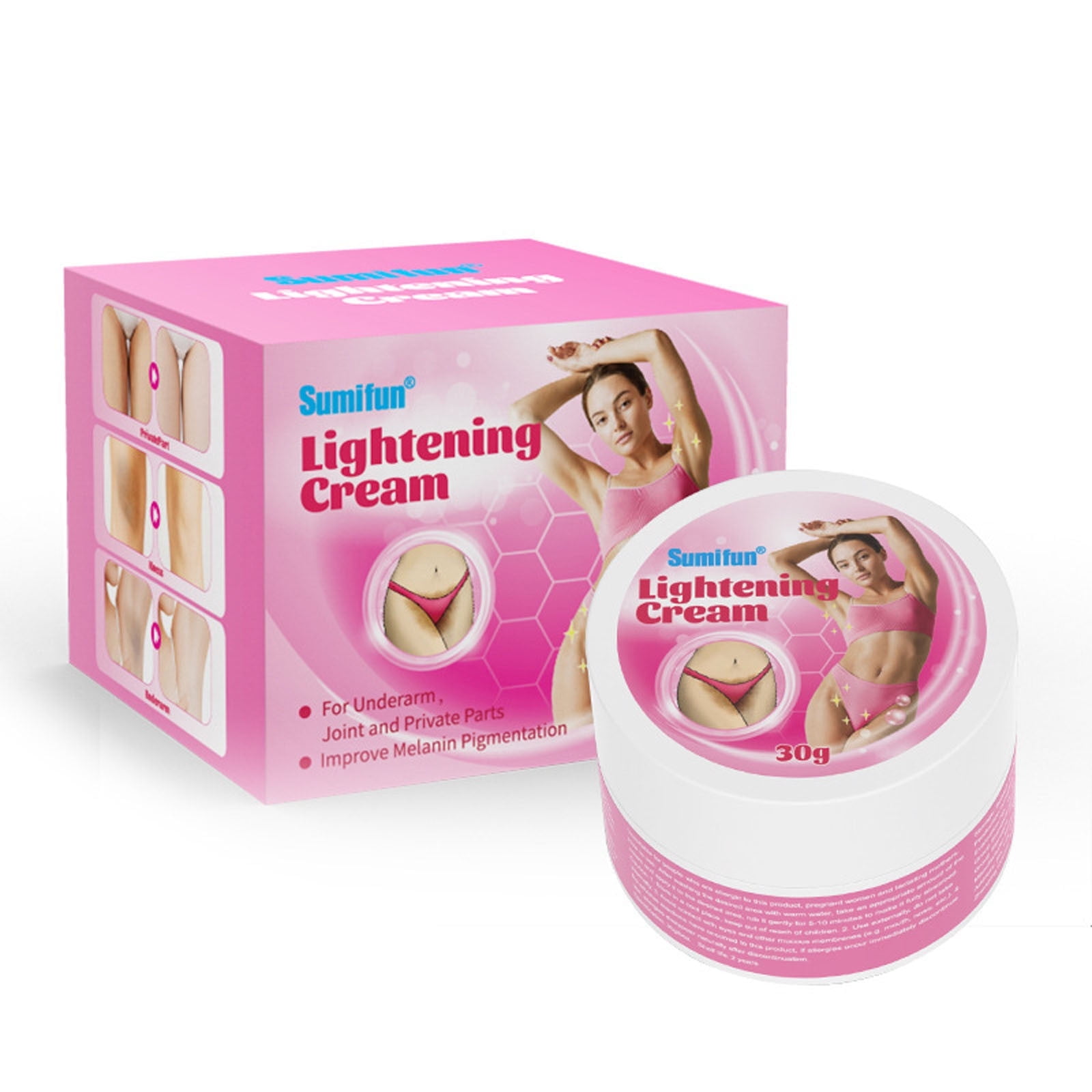 Skin Cream Bleaching Cream for Intimately Retinol, Area, Underarm, Knees, Elbows, Inner Thigh