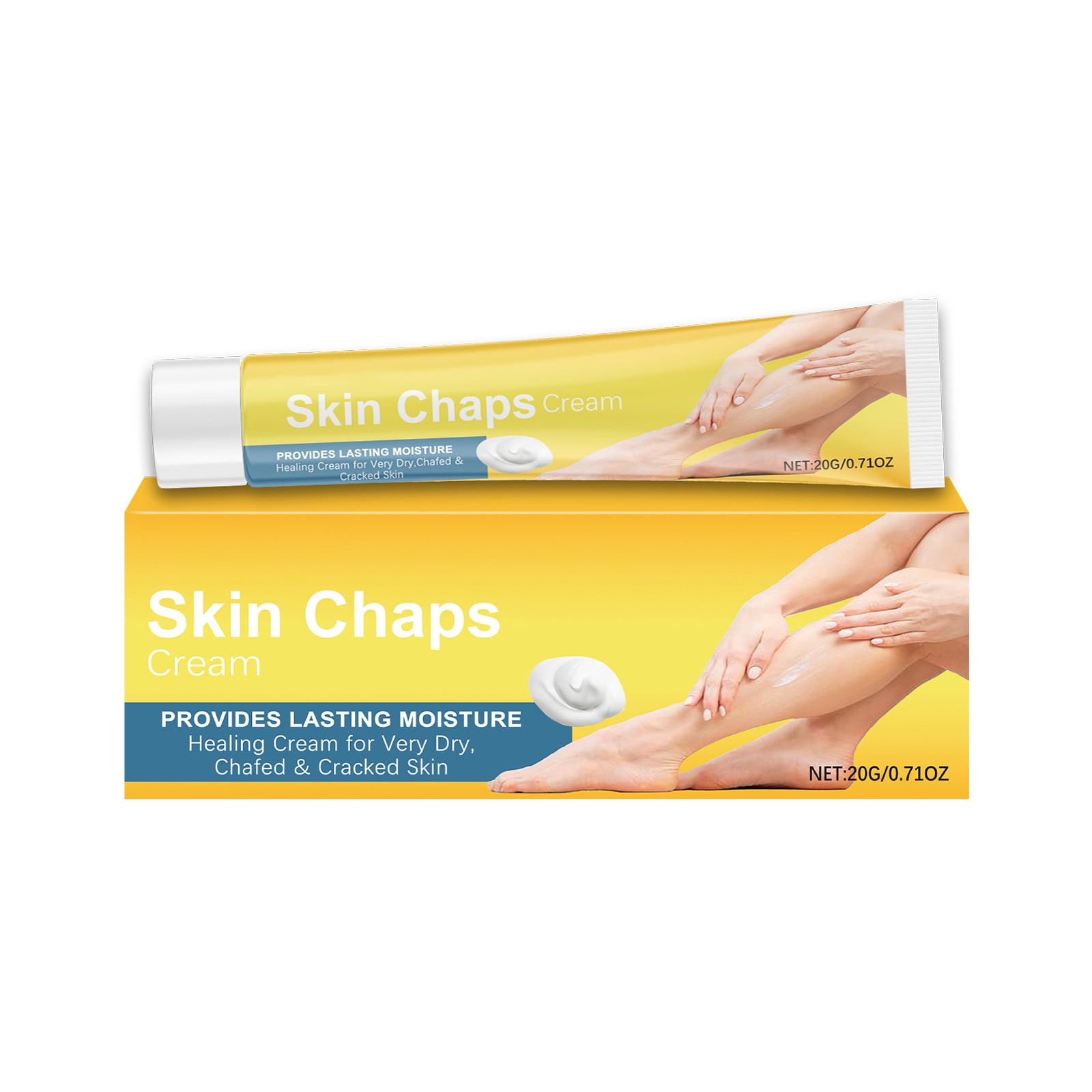 Skin Cream for Dry Skin, Moisturizing Cream for Very Dry Chafed Cracked Skin, Hydrating Skin Care Treatment, 20g Travel Size