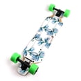 thumbnail image 1 of Skin Decal Compatible With Blitzart Huracane 38" Electric Skateboard Sticker Design Blue Vines, 1 of 5