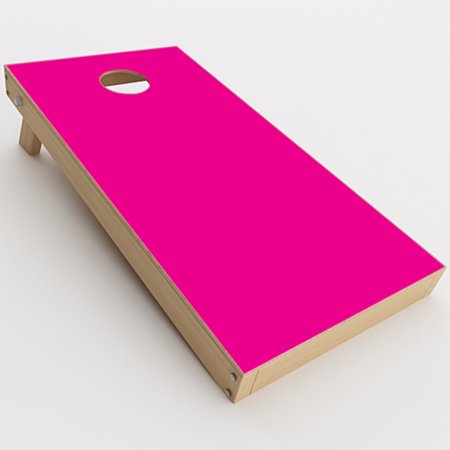 Skin Decal For Cornhole Game Board (2Xpcs.) / Hot Pink