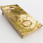 Skin Decal For Cornhole Game Board (2Xpcs.) / Old School Maps