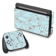 Skin Decal For Nintendo Switch Vinyl Wrap / Blue Beige Pattern