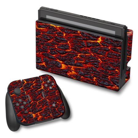 Skin Decal For Nintendo Switch Vinyl Wrap / Burnt Top Lava Eruption Ash
