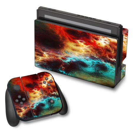 Skin Decal For Nintendo Switch Vinyl Wrap / Fire And Ice Mix