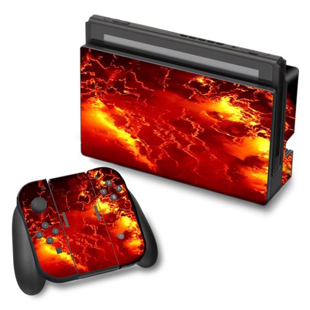 Skin Decal For Nintendo Switch Vinyl Wrap / Fire Lava Liquid Flowing