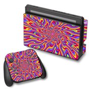 Skin Decal For Nintendo Switch Vinyl Wrap / Optical Illusion Colorful Holographic