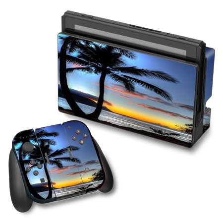 Skin Decal For Nintendo Switch Vinyl Wrap / Paradise Sunset Palm Trees