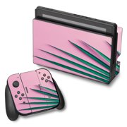 Skin Decal For Nintendo Switch Vinyl Wrap / Pink Green Palm Frawns